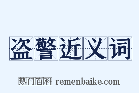 盗警近义词是什么意思的图片